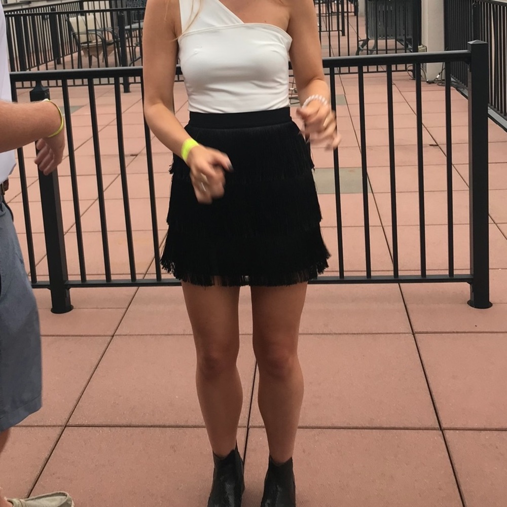 Do + Be Fringe Skirt